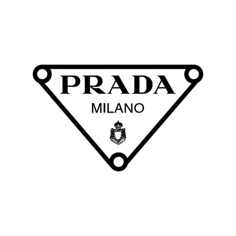 prada triangle logo png